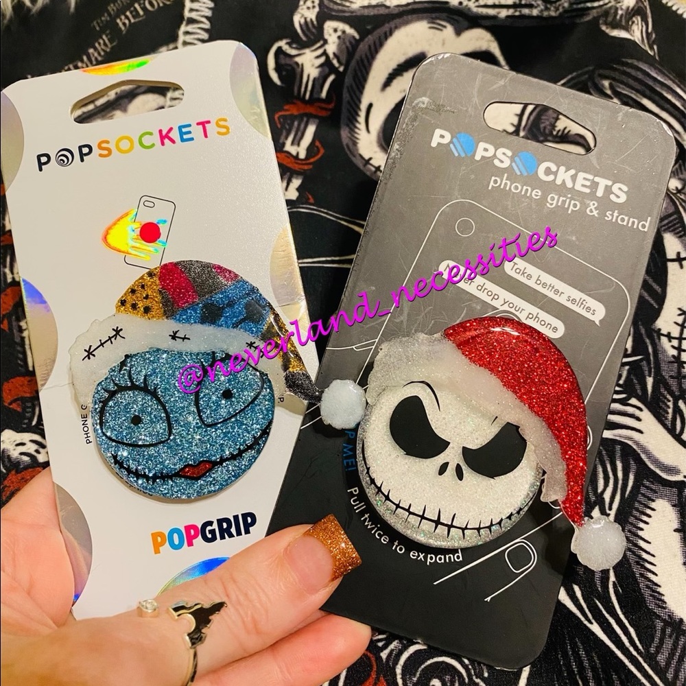 Jack Skellington or Sally Santa Popsocket